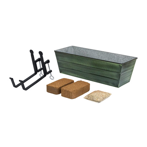 Bloom Box Garden Growing Kit Medium Green with Clamp-On Brackets