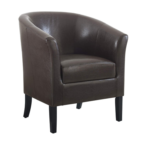 Linon Home Dcor Linon Home Decor Simon Club Chair, 33" x 28.25" x 25.5", Brown