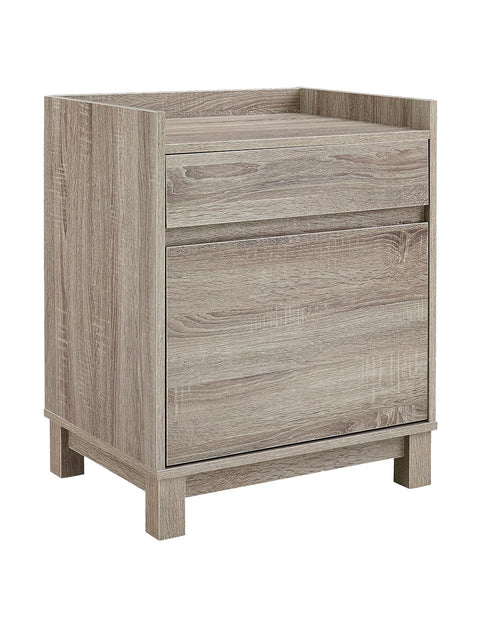 Linon Tracey Filing Cabinet, 22"W x 17.2"D x 27"H, Gray
