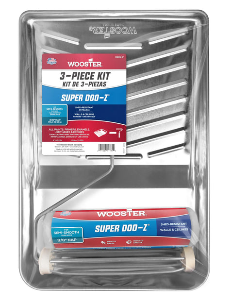 Wooster Brush R905-9 Super Doo-Z Roller Kit, 3/8-Inch Nap, 9-Inch