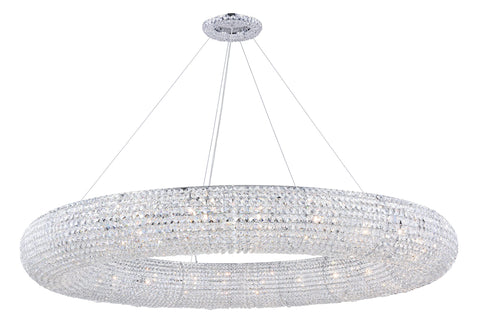 Elegant Lighting Paris 30-Light Royal Cut Crystal & Steel Chandelier in Chrome
