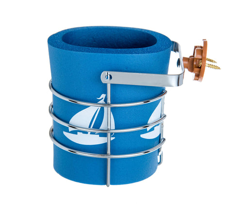 attwood 11672-4 Chrome-Plated Steel Gimbaled Mounted Mug Beverage Holder with Insulation