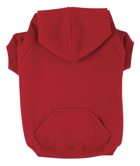 Zack & Zoey Basic Hoodie for Dogs, 20" Large, Tomato Red