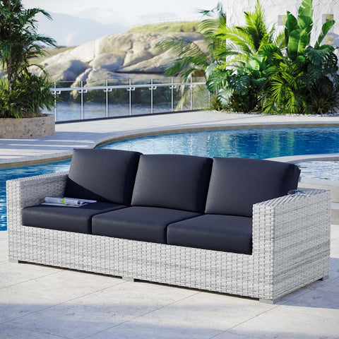 Modway EEI-4305-LGR-NAV Sofa, Light Gray Navy