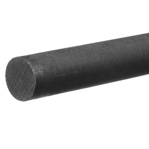 Black Acetal Plastic Rod - 1/2" Diameter x 6 ft. Long