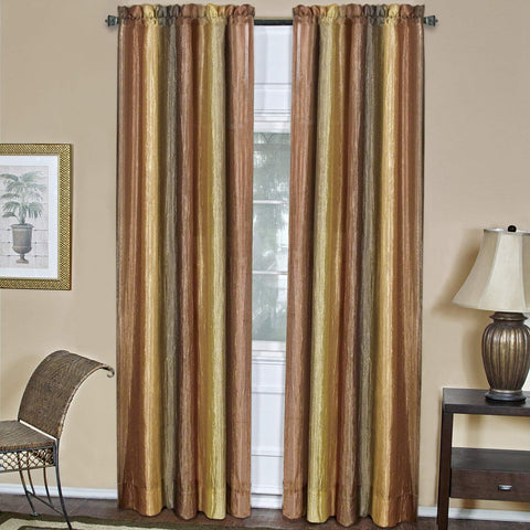 ACHIM Ombre Panel Light Filtering Semi-Sheer Window Curtain - 63 Inch Length, 50 Inch Width - Autumn- Light Filtering Soft Polyester Drapes for Bedroom Living & Dining Room Home Decor
