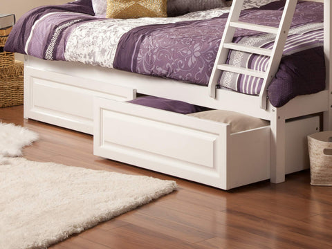 AFI, Raised Panel Drawers, Twin/Full, White