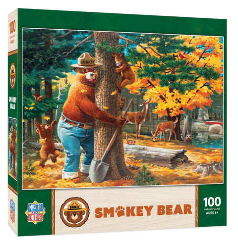 MasterPieces 100 Piece Licensed Jigsaw Puzzle for Kids - Smokey Bear - 14"x19"
