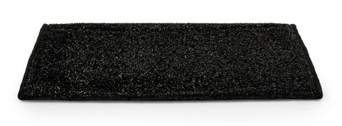 Camco 42947 RV Step Rug (Premium Radius Wrap Around Step Rug, Turf Material (22" Wide) - Black)