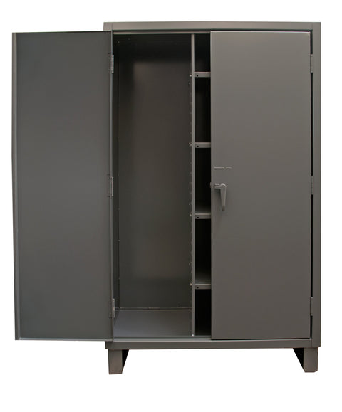 Durham Extra Heavy Duty Welded 12 Gauge Steel Lockable Maintenance Cabinet, HDJC244878-4S95, 1375 lbs Shelf Capacity, 24" Length x 48" Width x 78" Height, 4 Shelves
