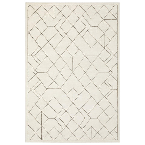 Oriental Weavers Raylan Area Rug - RAY06-9'10" x 12'10" - in Ivory/Taupe - Modern Style, Stain Resistant, Family and Pet Friendly, Family, Dining, Living Room Rug