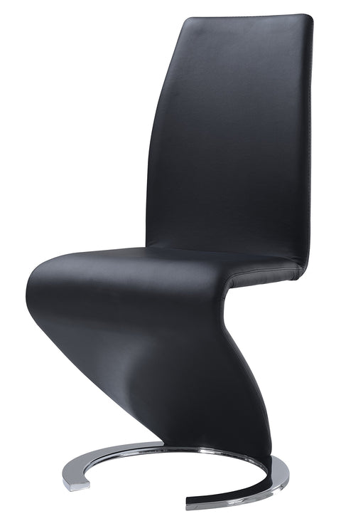 GLOBAL FURNITURE USA Dining Chair, Black PU