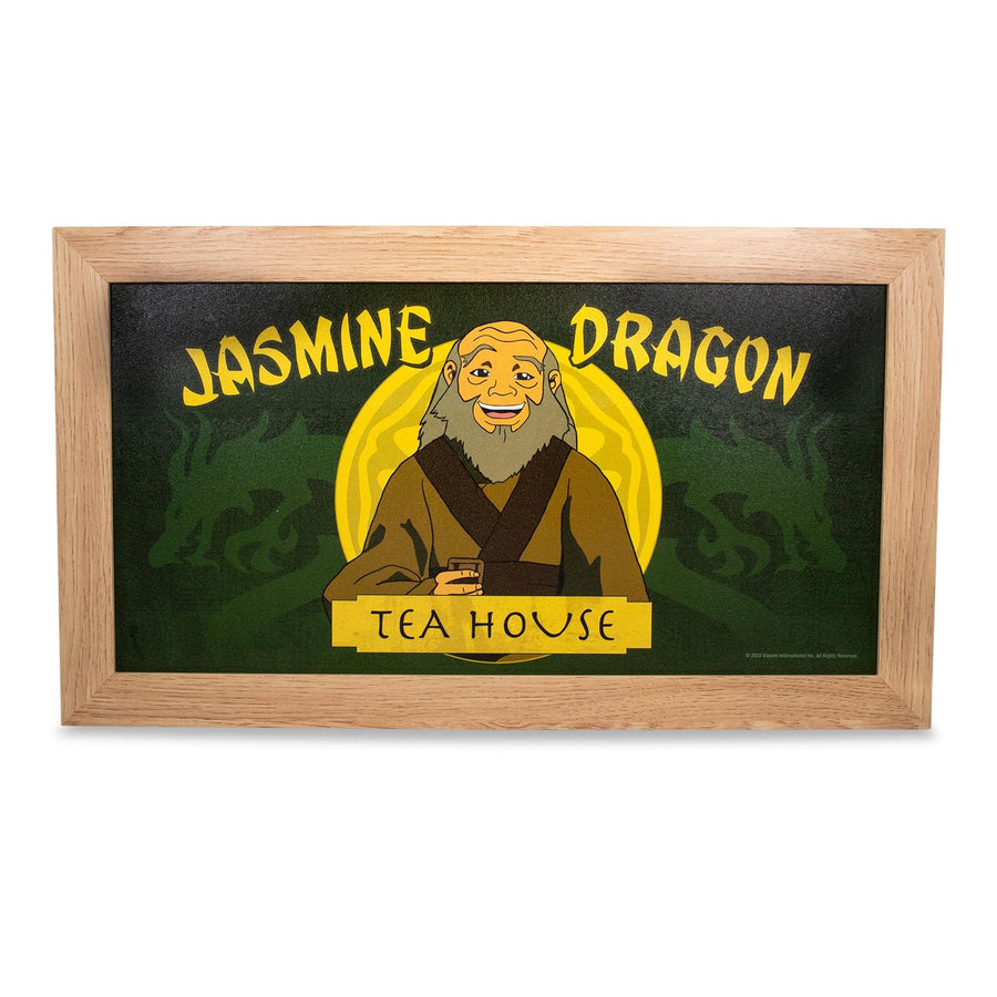 Avatar: The Last Airbender Uncle Iroh's Jasmine Dragon Tea House Hanging Sign Gel Coat Framed Wall Art Print