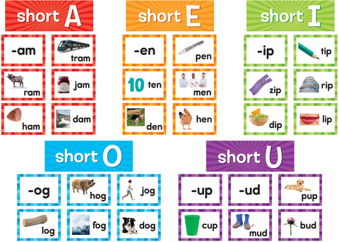 Teacher Created Resources Short Vowels Pocket Chart Cards