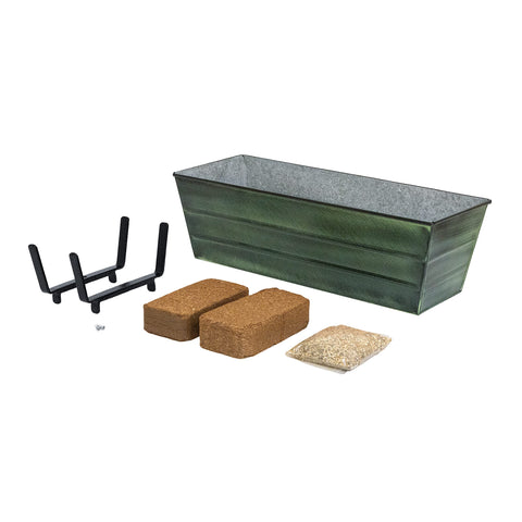 Bloom Box Garden Growing Kit Medium Green with Brackets for 2 x 6 Railings