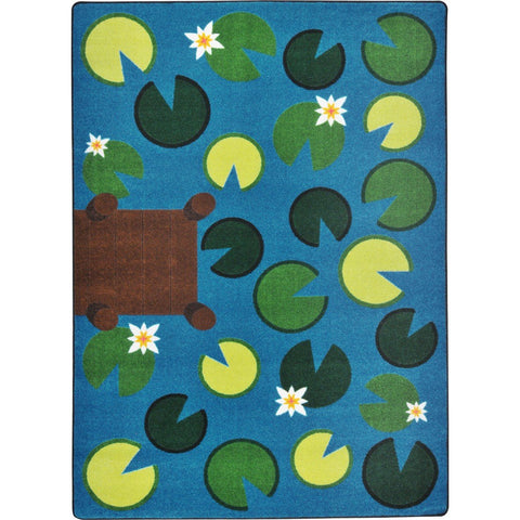 Joy Carpets Playful Pond Rug, Multi, 7'8" x 10'9"