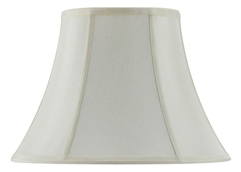 Cal Lighting SH-8104/12-EG 12-Inch Bottom Vertical Piped Basic Bell Shade, Egg Shell