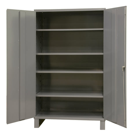 Durham 16 Gauge Welded Steel Industrial Duty Strength Storage Cabinet, 2505-4S-95, 4 Adjustable Shelves