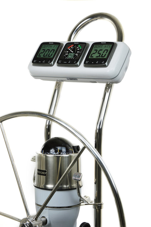 NavPod GP1301 InstrumentPod Pre-Cut for Three Instruments (3.6" Hole) for 9.5” Wide Guard