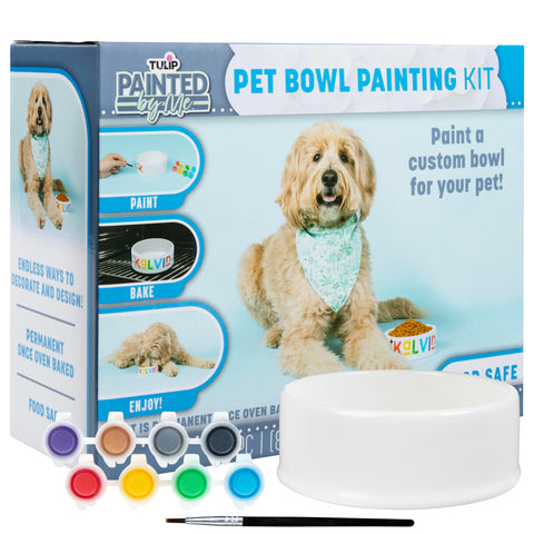 Tulip Painted by Me Ceramic Painting Kit - Pet Bowl