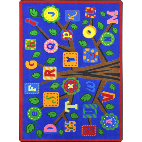 Joy Carpets Alphabet Leaves Childrens Rugs Bold