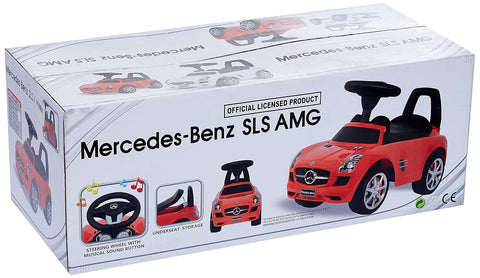 Best Ride On Cars Mercedes Benz push Car, White | Horn, Music, Age 3-6