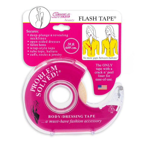 Braza Flash Tape - Double Sided Clear Adhesive Clothing, Fabric and Body Tape (1)