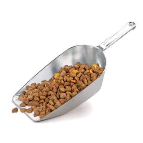 HIC Kitchen Flat Bottom Food Utility Scoop, 12.25-Inches, 310-Millimeters, Commercial-Grade Anodized Cast Aluminum