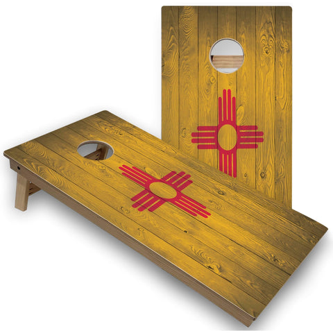 Skip's Garage New Mexico Flag All-Weather Cornhole Boards - PVC - NO Accessories