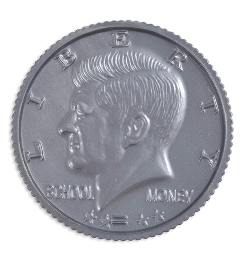 LEARNING ADVANTAGE - 7501 Learning Advantage, Play Half-Dollar Plastic Coins - Set of 50