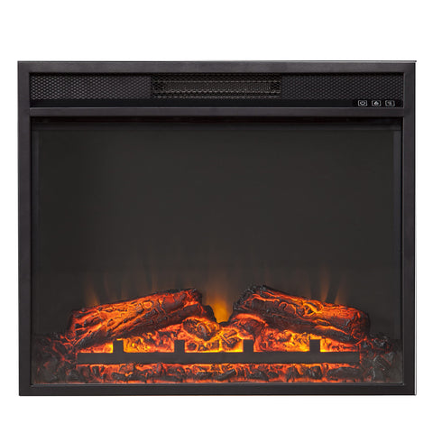 SEI FURNITURE 23” Base Electric Firebox w/Remote Control, Black
