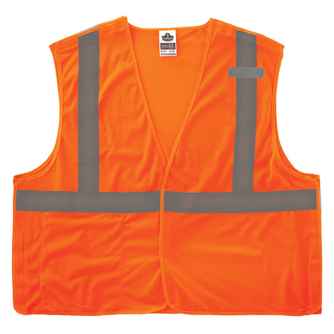 Ergodyne GloWear 8215BA Reflective Safety Vest, Breakaway Shoulders and Sides, High Visibility Mesh, ANSI Compliant Reflective, Type R, Class 2, Dual Sizing