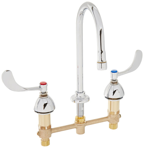 TS Brass B-2867-04 Widespread Commercial Medical/Surgical Faucet, Chrome
