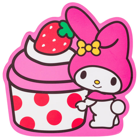 Silver Buffalo Sanrio Hello Kitty and Friends Large Die Cut MDF Box Wall Sign Featuring My Melody, 7” x 1.2” x 7”