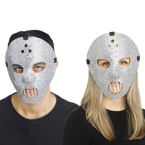 Funworld Rhinestone Hockey Adult Costume Mask