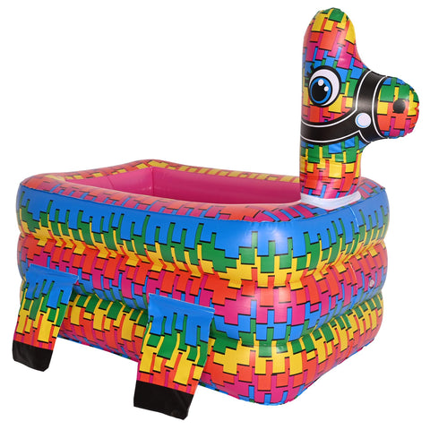 Beistle 27.5" x 21.5" Mexican Theme Pinata Inflatable Cooler For Fiesta Decorations, Cinco De Mayo Party Supplies, Holds Approx. 36 12oz cans, Celebrating With You Since 1900