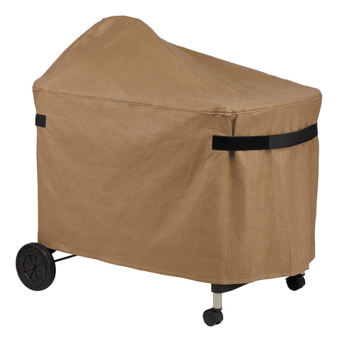 Duck Covers Essential Water-Resistant 40 Inch BBQ Grill Cover for Weber Performer, Latte