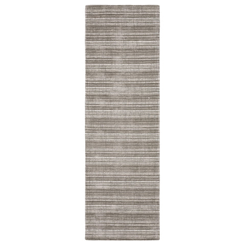 Oriental Weavers Circa Hand-Made Wool Blend Area Rug - CIR04-2'6" x 8' - in Grey/Ivory - Modern Industrial Style, Hand-Made Wool Blend Rugs, Entryway, Hallway Runner Rug