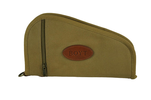 Boyt Harness Co. PP41 Heart-Shaped Handgun Case with Accessory Pockets, Khaki, 10"