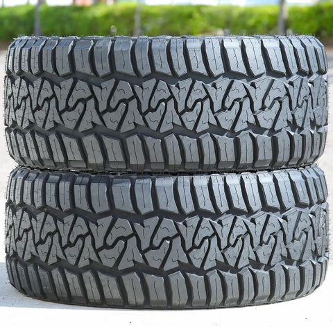 Evoluxx Rotator R/T All-Terrain Mud Off-Road Light Truck Radial Tire-37X12.50R22LT 37X12.50X22 37X12.50-22 127Q Load Range F LRF 12-Ply BSW Black Side Wall