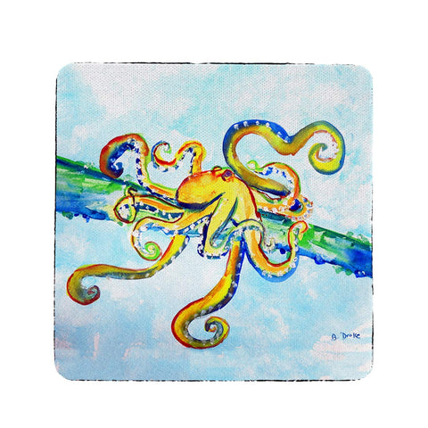 Betsy Drake Crazy Octopus Coaster Set of 4