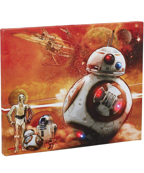 Underground Toys Star Wars BB-8 Illuminating Canvas Wall Art