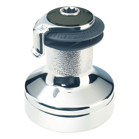 Lewmar Ocean Self Tailing Winch 16CST Single Speed in Chrome – Single Speed Size 16 Winch, Gear Ratio 2:1, Power Ratio 15.8:1, Measures 4-3/4" Base Diameter x 5-3/4" Tall, no Tools Required