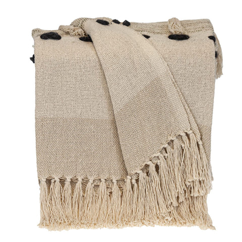 Parkland Collection Transitional Herringbone Beige Rectangle 50 x 60 Throw