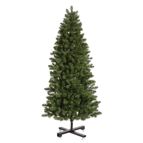 Vickerman 6.5' Slim Grand Teton Artificial Christmas Tree, Unlit - Faux Christmas Tree - Seasonal Indoor Home Decor