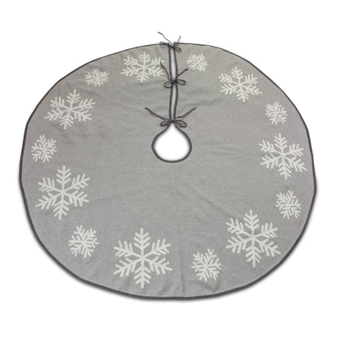 Melrose Tree Skirt, 48-inch Diameter, Cotton, Christmas Home Décor