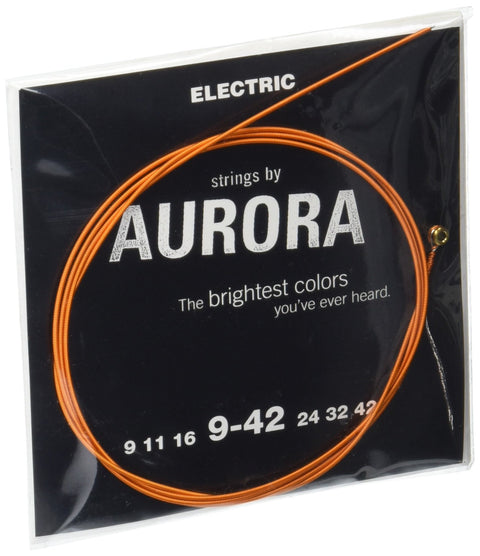 Aurora Strings NITRO.ORG.E9-42 Premium Nickel Plated Electric Guitar Strings, Light