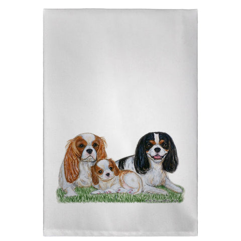Betsy Drake GT076 King Charles Spaniels Guest Towel