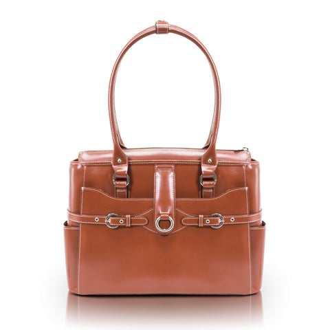 McKlein Willow Springs, Top Grain Cowhide Leather, 15" Leather Business Women Laptop/Tablet Briefcase Bag/Leather Case, Computer Travel Case, Laptop Professional Shoulder Bag