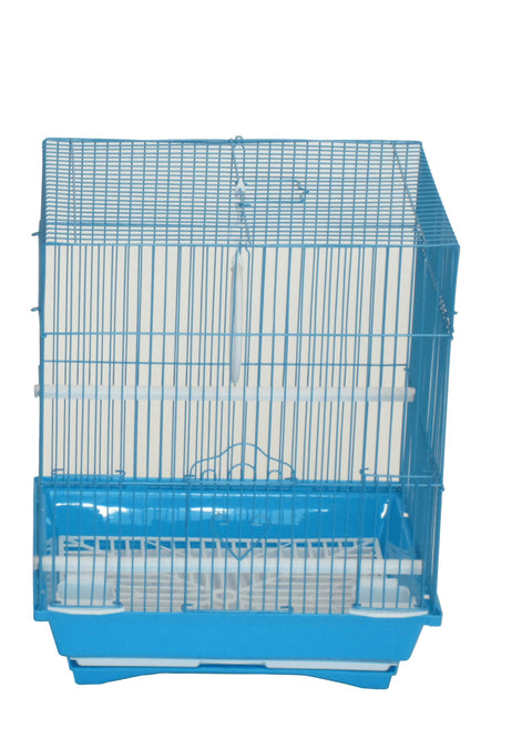 YML A1124MBLU Flat Top Small Parakeet Cage, 11" x 8.5" x 14"